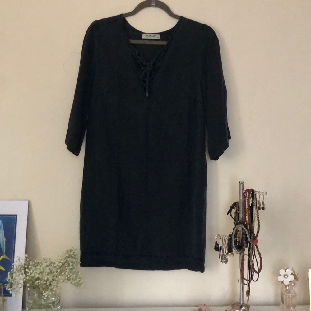 Front lacing dress